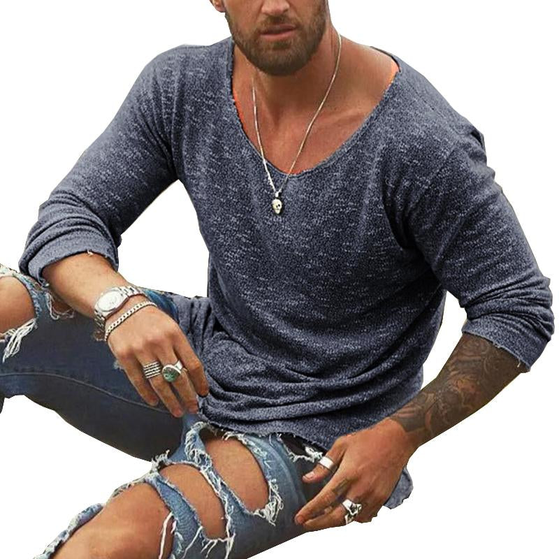 Men's Loose Casual Long Sleeve T-Shirt 