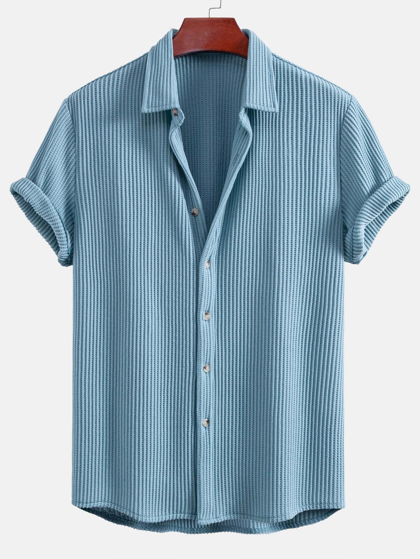 Waffle Button Up Shirt
