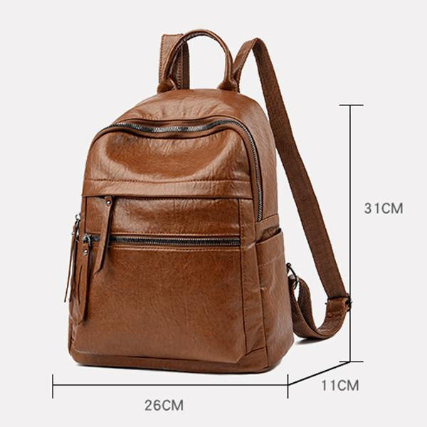 VINTAGE SOFT LEATHER BACKPACK  