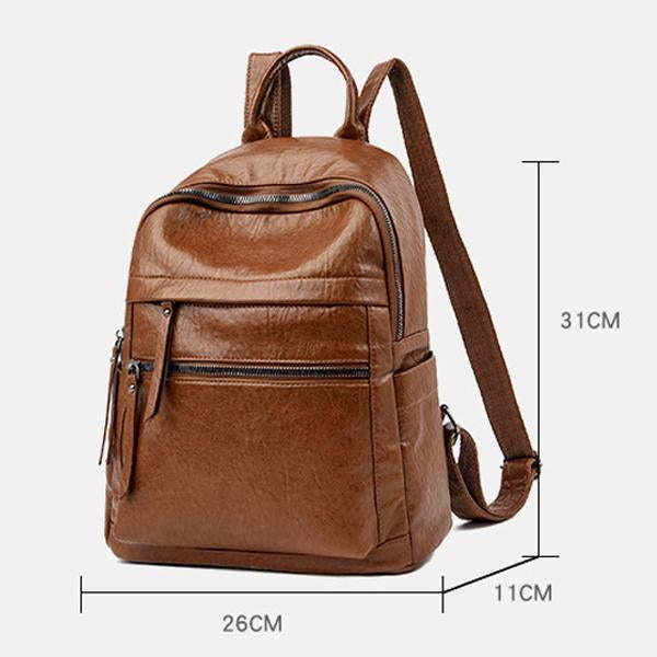VINTAGE SOFT LEATHER BACKPACK  
