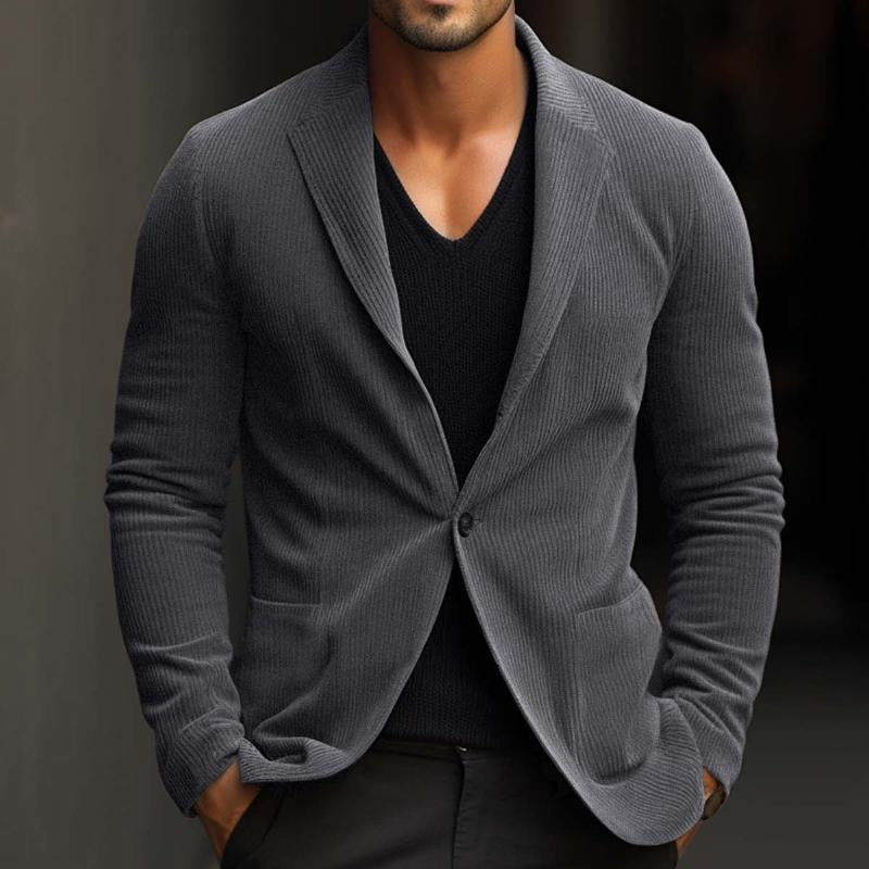 Men's Vintage Casual Corduroy Blazer 