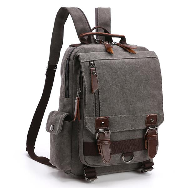 CASUAL CANVAS OUTDOOR TRAVEL BACKPACK 