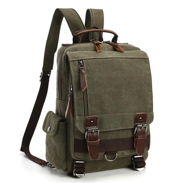 CASUAL CANVAS OUTDOOR TRAVEL BACKPACK 