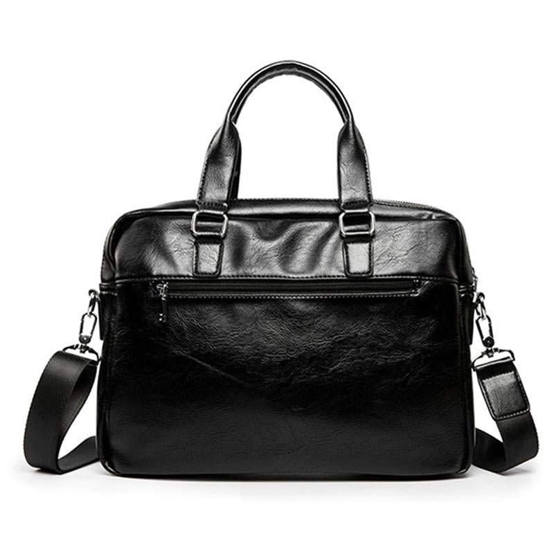 Men's Solid Color Briefcase 