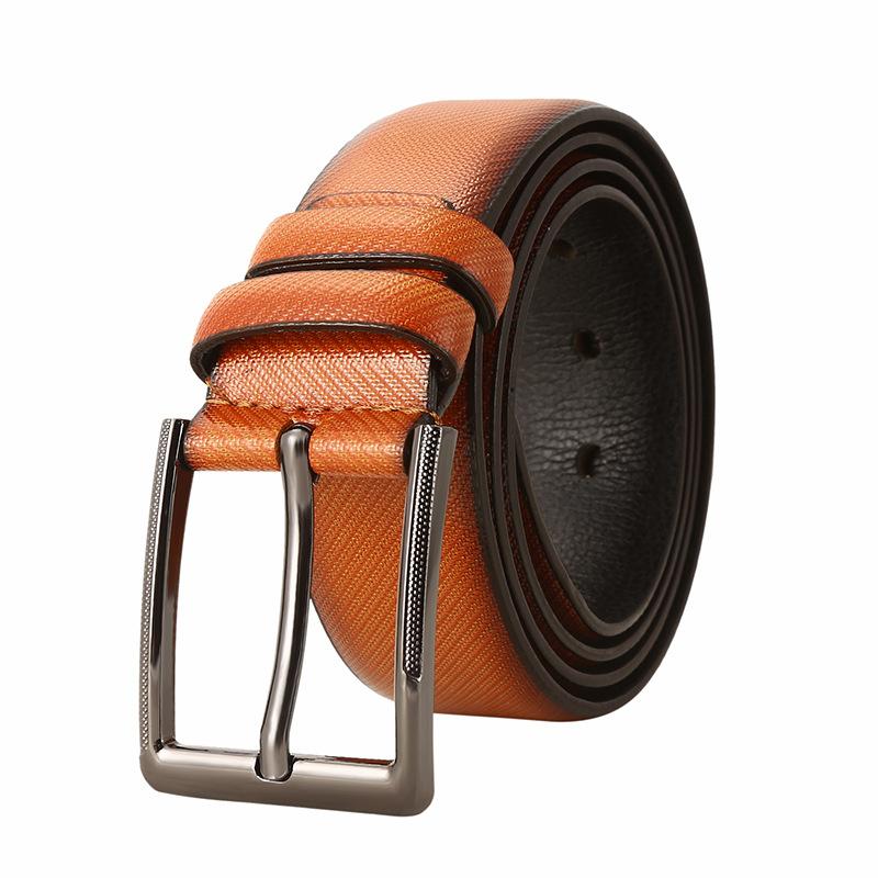 Men's Retro Casual Versatile High-end Pin Buckle Leather Belt  