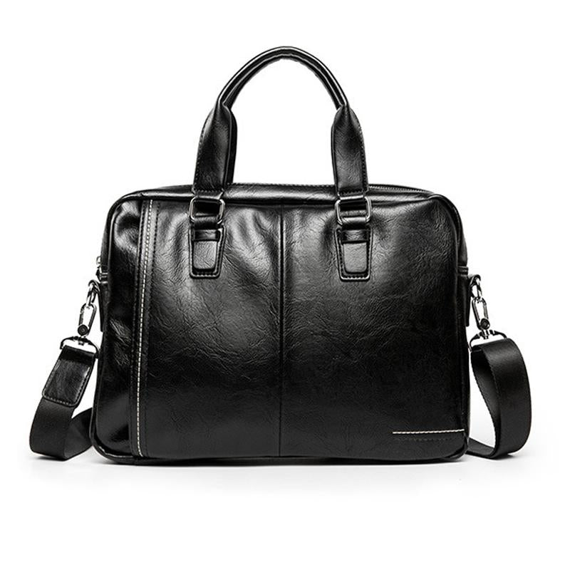Men's Solid Color Briefcase 