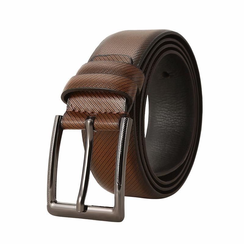 Men's Retro Casual Versatile High-end Pin Buckle Leather Belt  