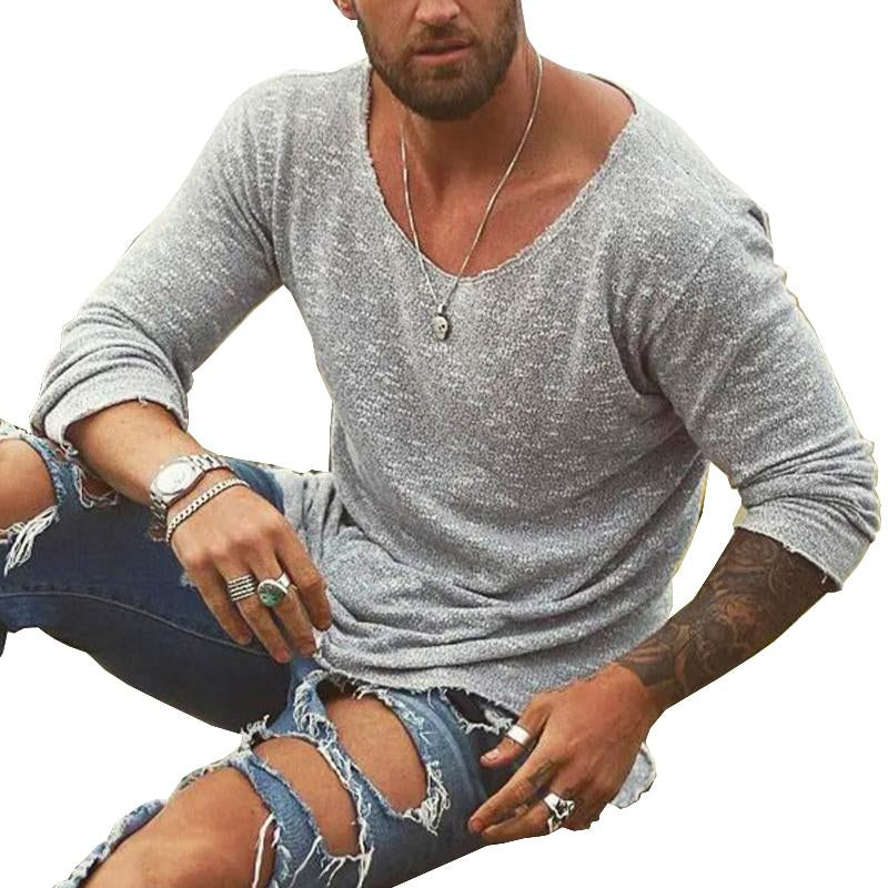 Men's Loose Casual Long Sleeve T-Shirt 