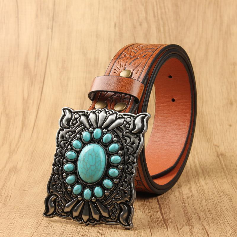 Men's Classic Vintage Western Cowboy Style Belt 