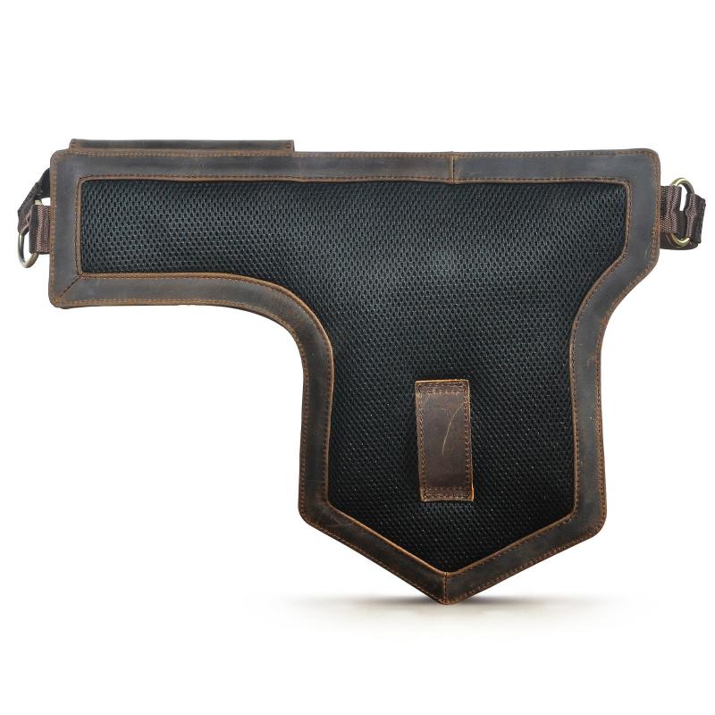 Men's Classic Retro Personality Outdoor  Leather  Waist Bag