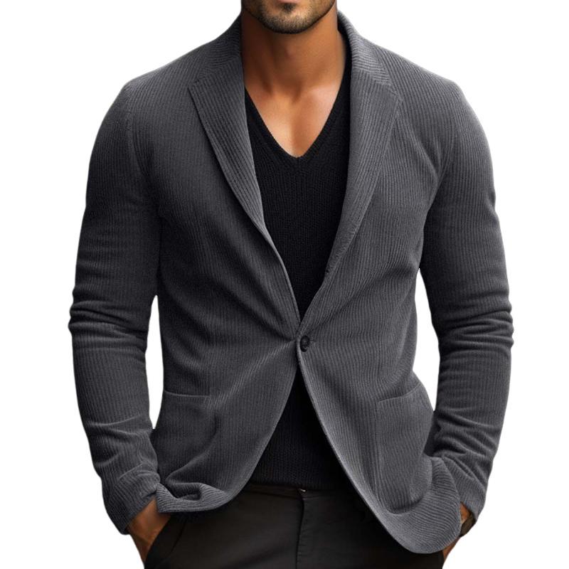 Men's Vintage Casual Corduroy Blazer 