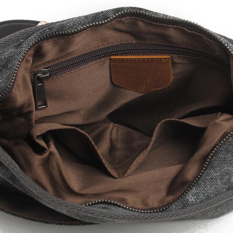 Men's Retro Ethnic Pattern Canvas Shoulder Bag 