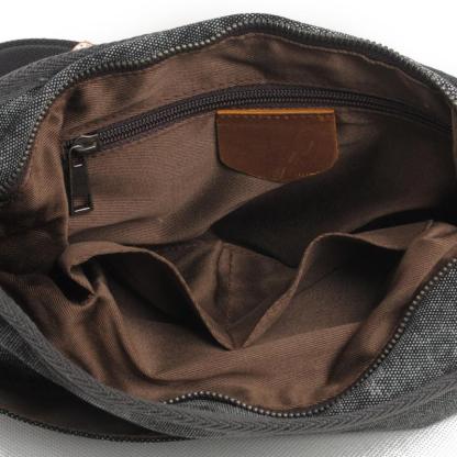 Men's Retro Ethnic Pattern Canvas Shoulder Bag 