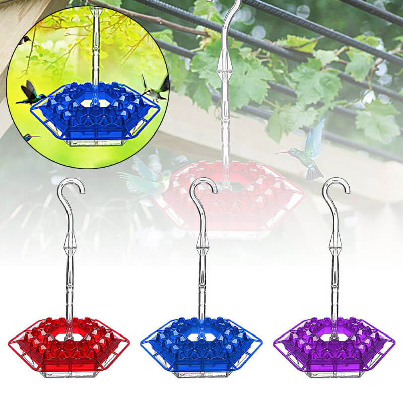 2022 Best Hummingbird Feeder with Ant Moat Perch and 30 Feeding Ports