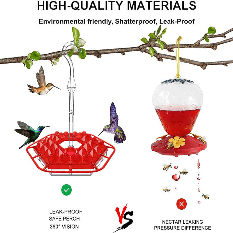 2022 Best Hummingbird Feeder with Ant Moat Perch and 30 Feeding Ports