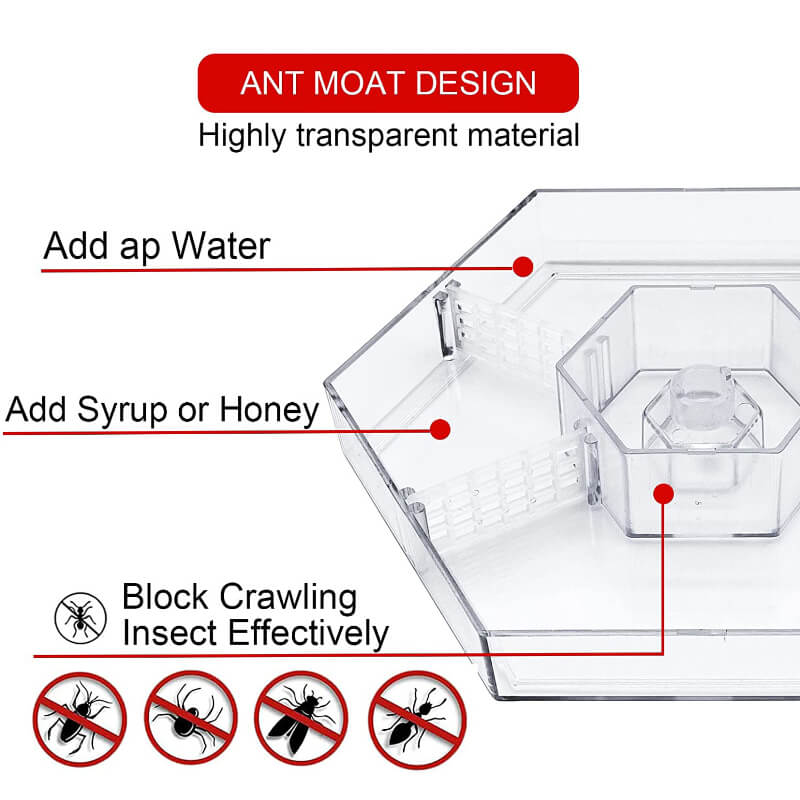2022 Best Hummingbird Feeder with Ant Moat Perch and 30 Feeding Ports