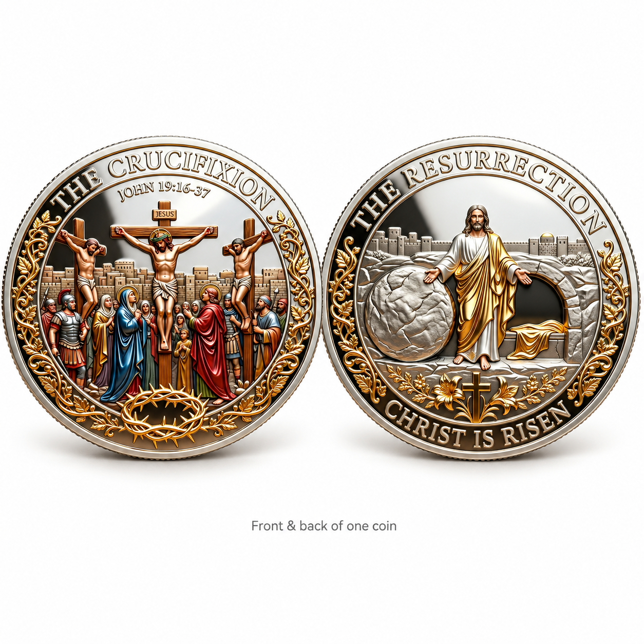 🇺🇸 Limited Edition!🔥✨ Christ Is Risen Memorial Coin — A Symbol of Faith & Hope