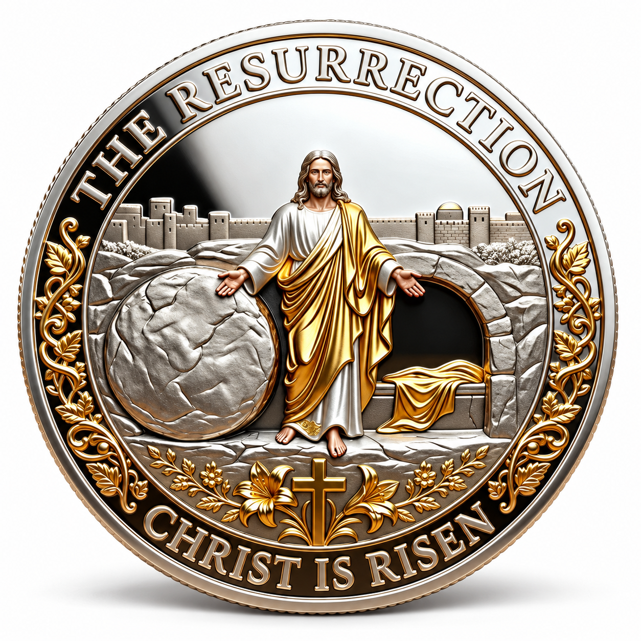 🇺🇸 Limited Edition!🔥✨ Christ Is Risen Memorial Coin — A Symbol of Faith & Hope