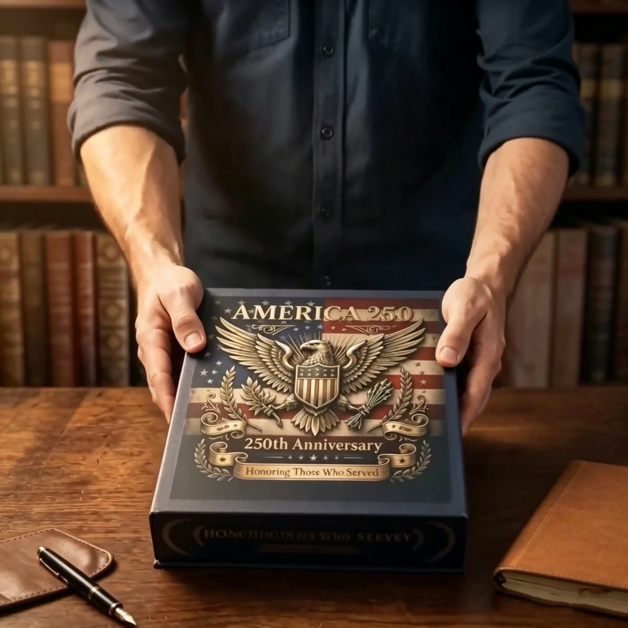 🎉🇺🇸 Limited Edition! 🔥🎁9PCS 250th Anniversary Commemorative Coin Gift Set
