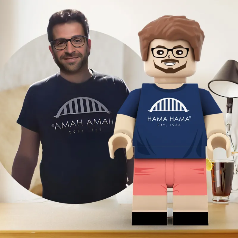 Surprise Gift for Him Custom Giant Minifig Create Your Own Giant Minifigs Turn Your Photo into Giant Minifigs