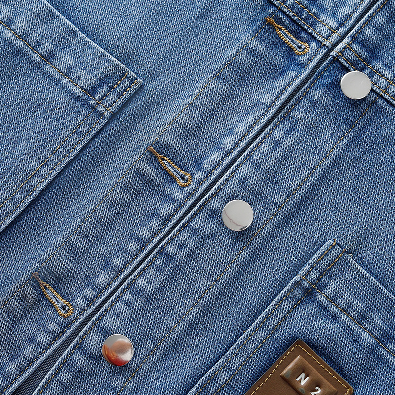 大碼短款寬鬆顯瘦網紅復古百搭牛仔外套-HaloBless