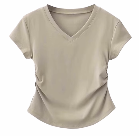 【單件/整套】韓系顯瘦短袖T恤+時尚休閒工裝褲兩件套裝-HaloBless