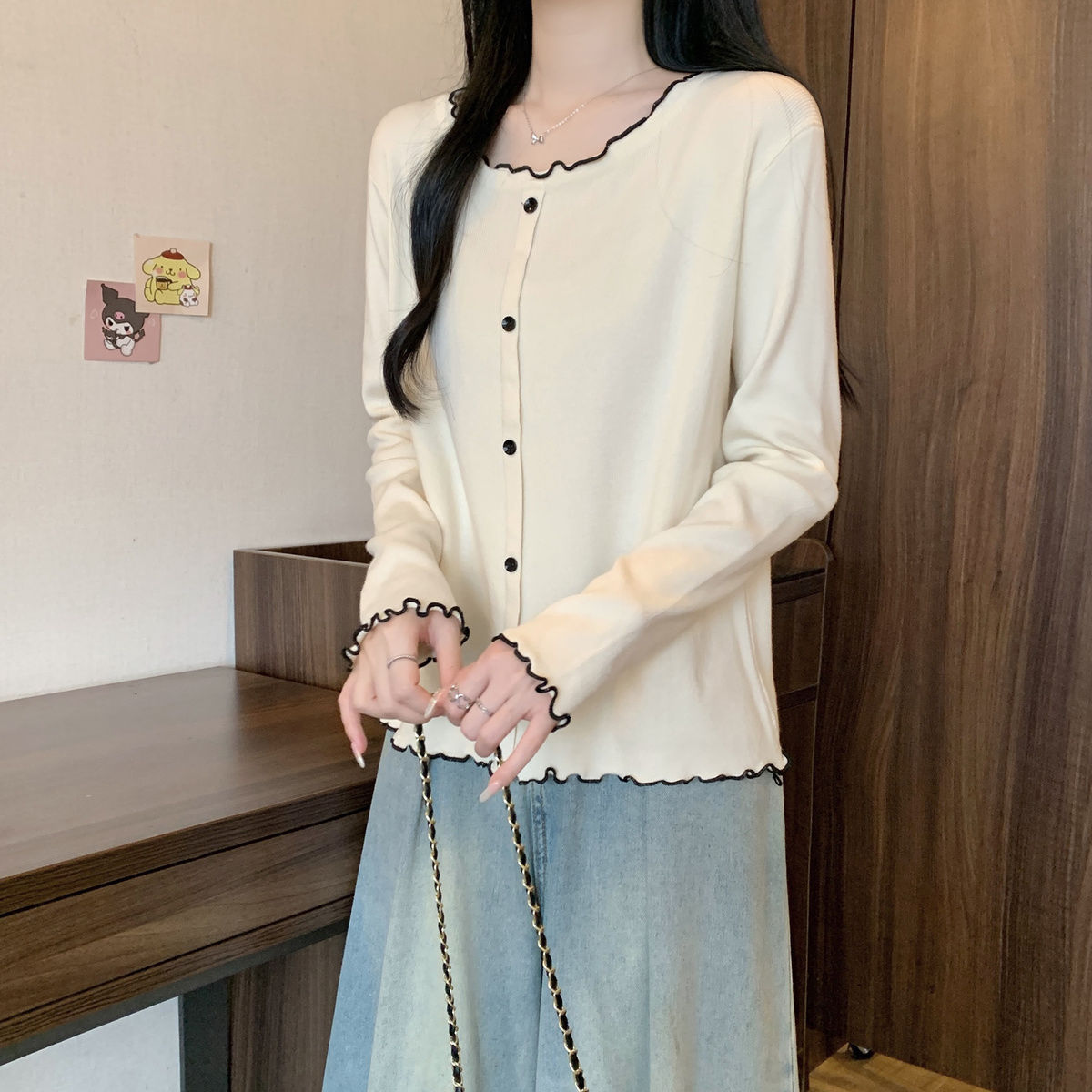 大碼德絨打底衫減齡寬鬆保暖內搭長袖恤-HaloBless