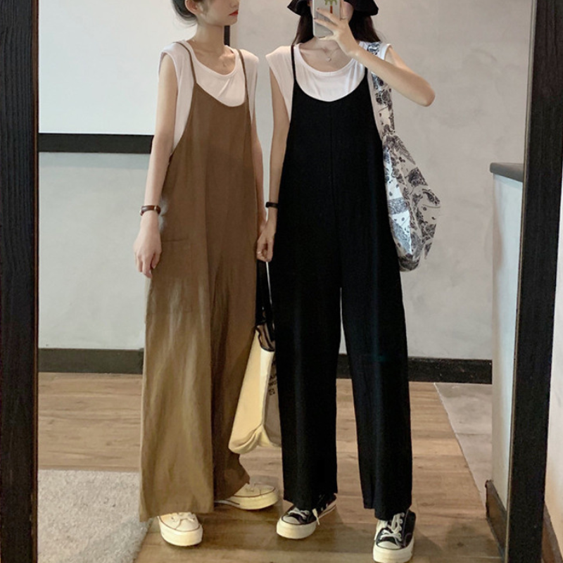 【整買】日系百搭炸街背帶網紅時尚減齡超顯瘦套裝