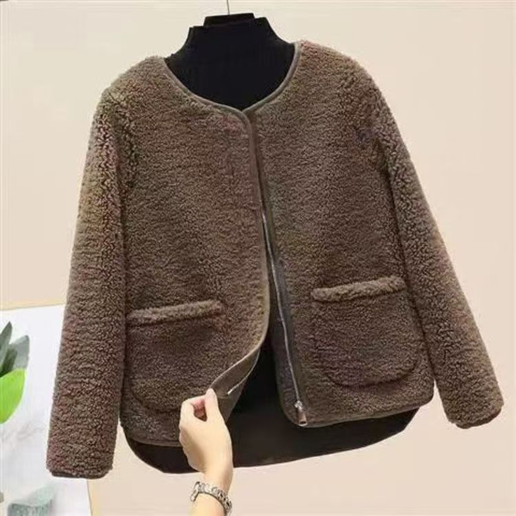 氣質簡約寬鬆洋氣長袖小香風開衫外套