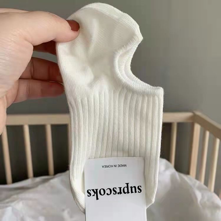 日系簡約百搭純色復古舒適短襪船襪