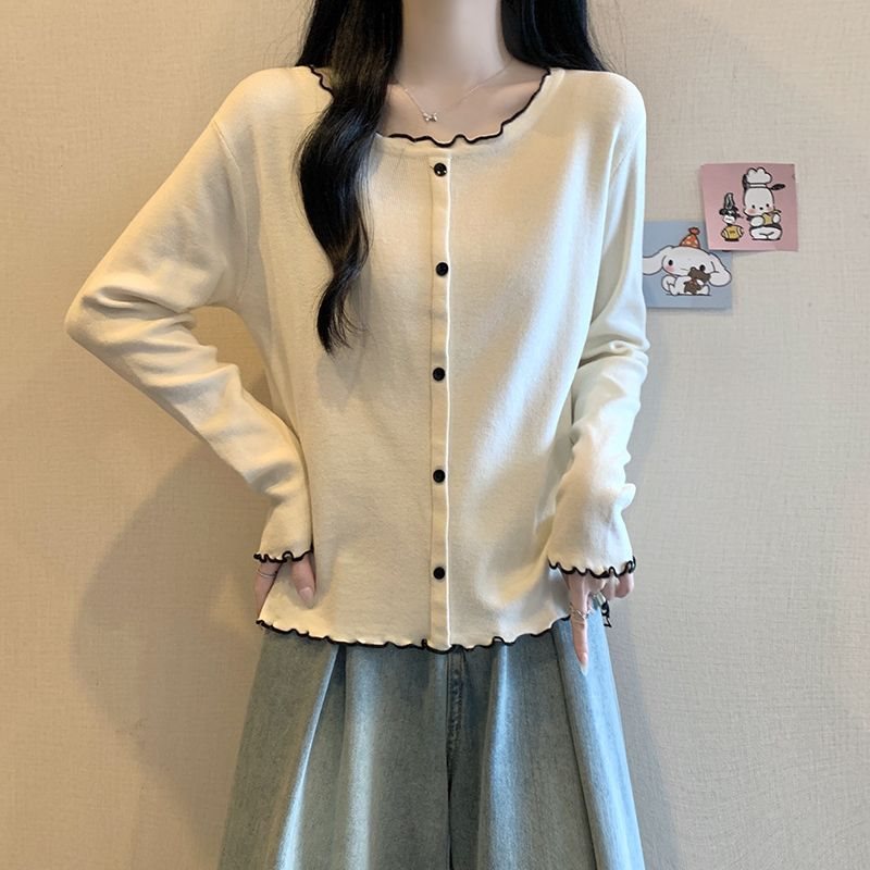 大碼德絨打底衫減齡寬鬆保暖內搭長袖恤-HaloBless