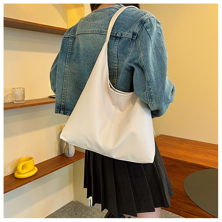 流行高級質感單肩腋下包大容量包包-HaloBless