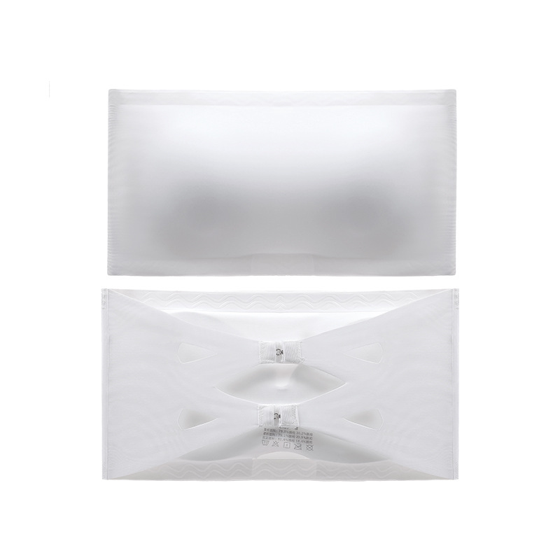 爆款無肩帶一字圍無痕冰絲防滑美背帶抹胸式裹胸內衣-HaloBless