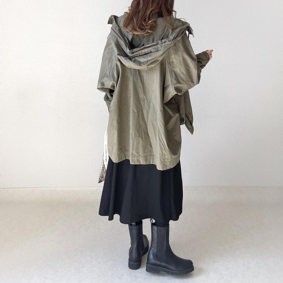 日韓樂天ins圓領長款寬鬆顯瘦長袖連衣裙-HaloBless