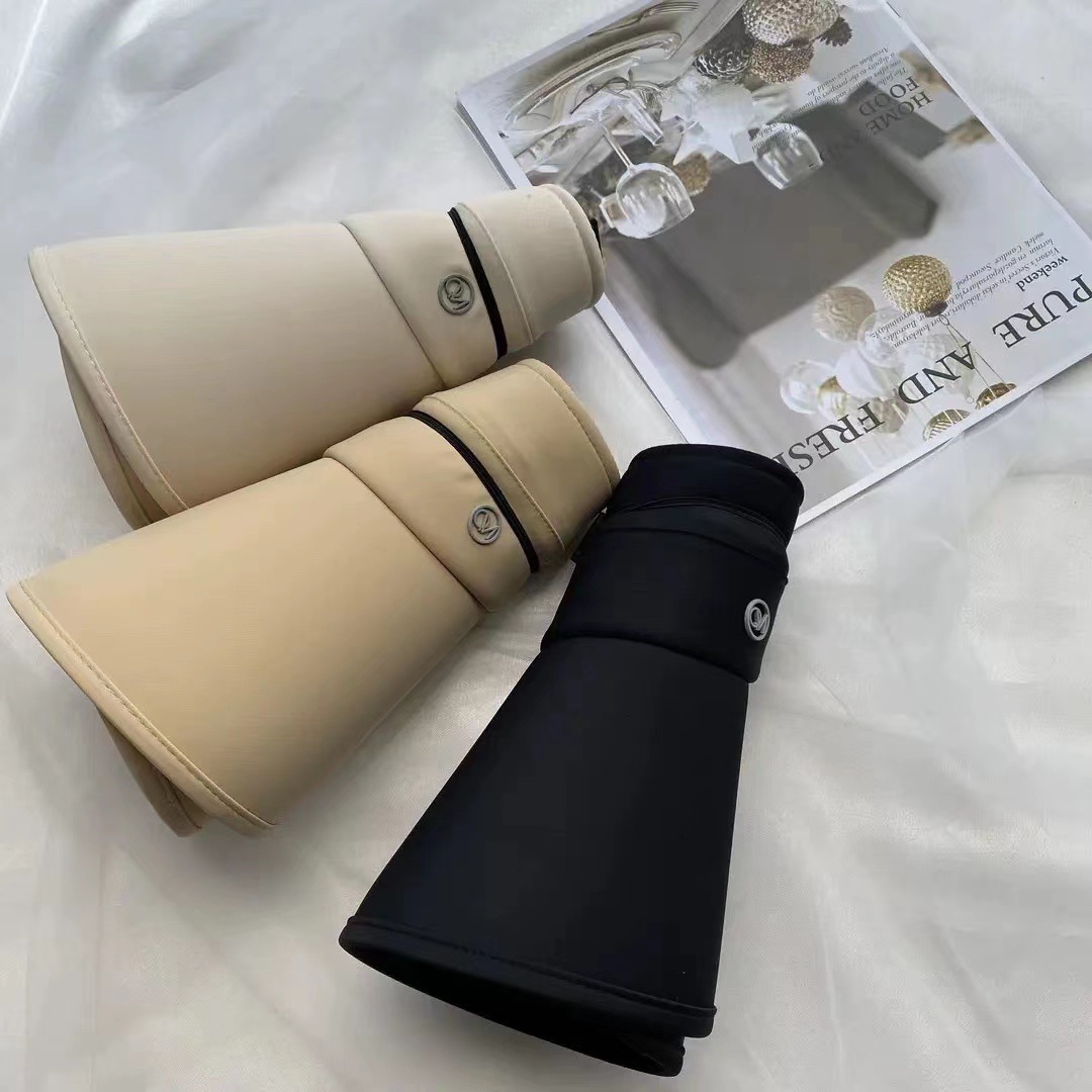 環繞式全臉防曬遮陽空頂大帽檐太陽帽-HaloBless