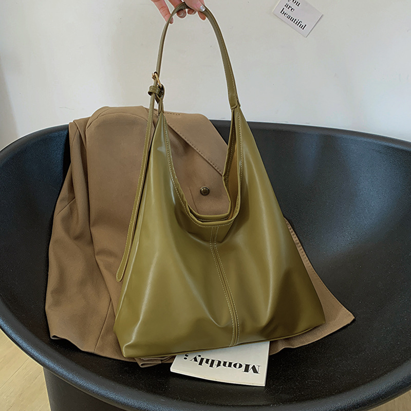 流行高級質感單肩腋下包大容量包包-HaloBless