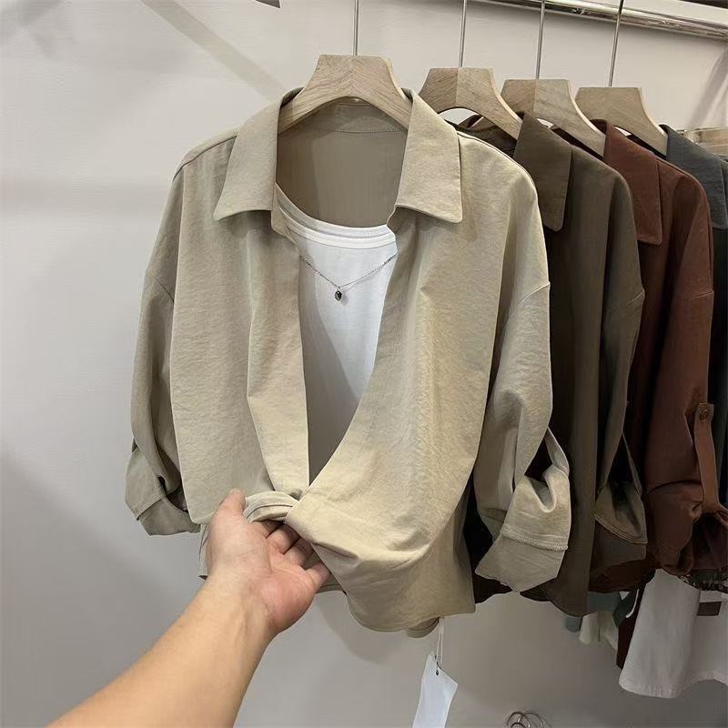 【單件/套裝】減齡洋氣長袖襯衫背心兩件套裝-HaloBless