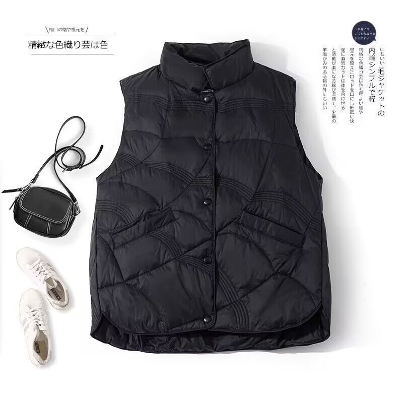 簡約百搭輕薄口袋無袖坎肩背心馬甲-HaloBless