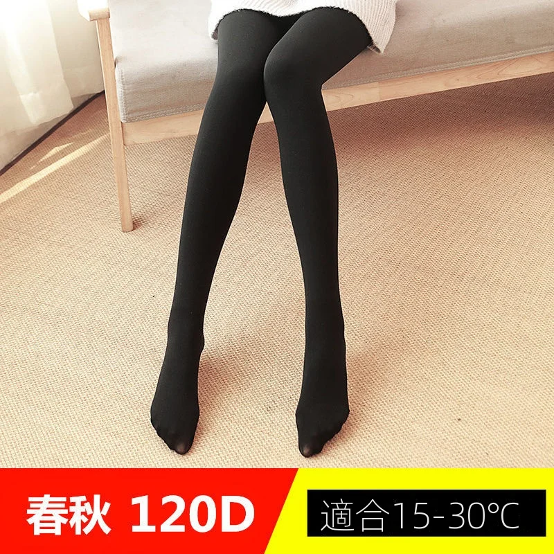 韓國薄款/加絨款壓力塑形內外穿瘦腿襪-HaloBless