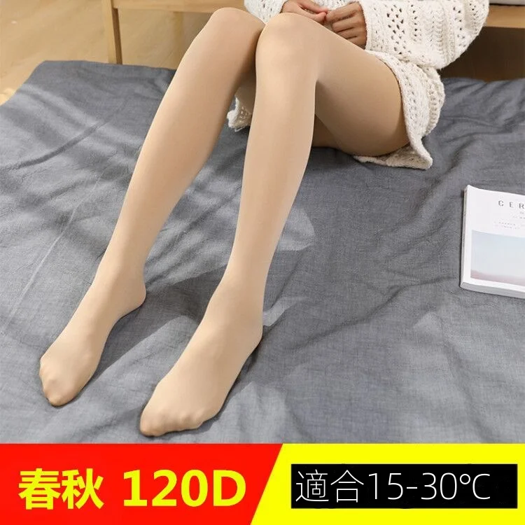 韓國薄款/加絨款壓力塑形內外穿瘦腿襪-HaloBless