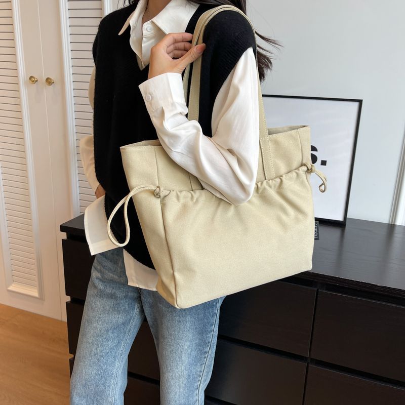 防水托特大容量簡約輕便通勤上班單肩包-HaloBless