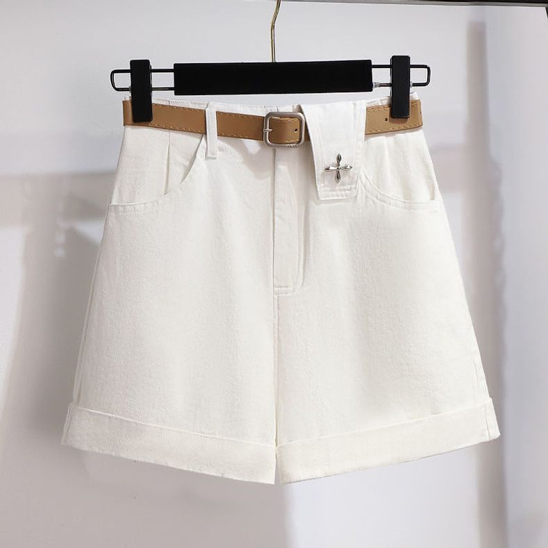 【單件/套裝】雪紡襯衫內搭吊帶牛仔短褲三件套裝-HaloBless