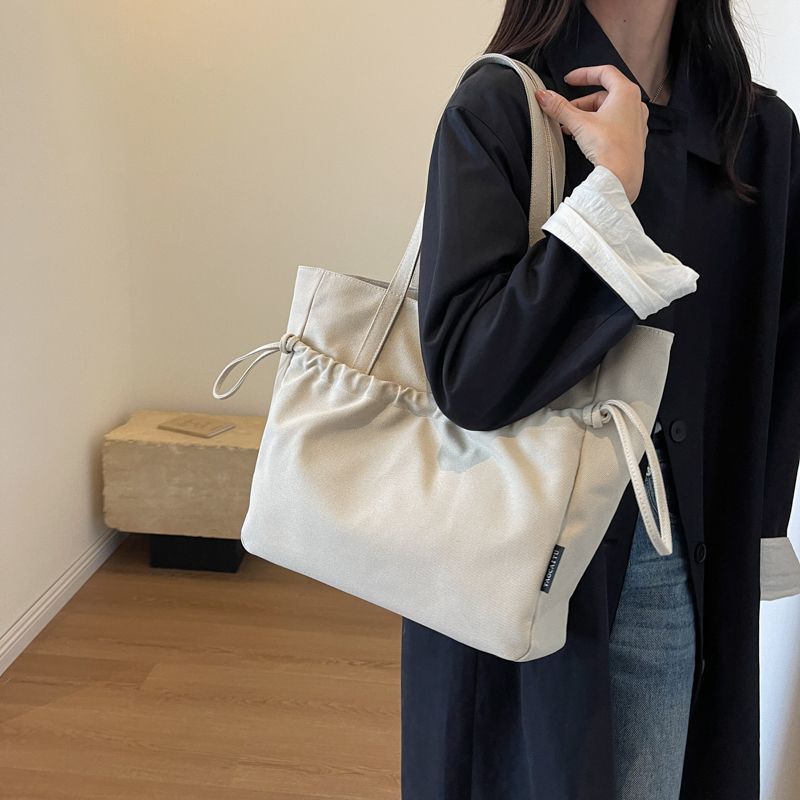 防水托特大容量簡約輕便通勤上班單肩包-HaloBless