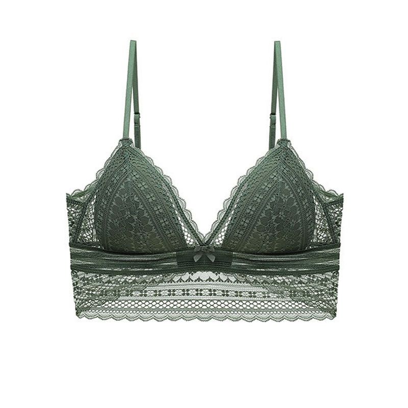 【單件/套裝】蕾絲聚攏無鋼圈內衣+內褲套裝-HaloBless