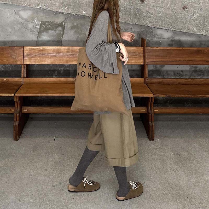 【單品/套裝】慵懶風寬鬆百搭長袖T恤高腰休閒褲兩件套裝-HaloBless