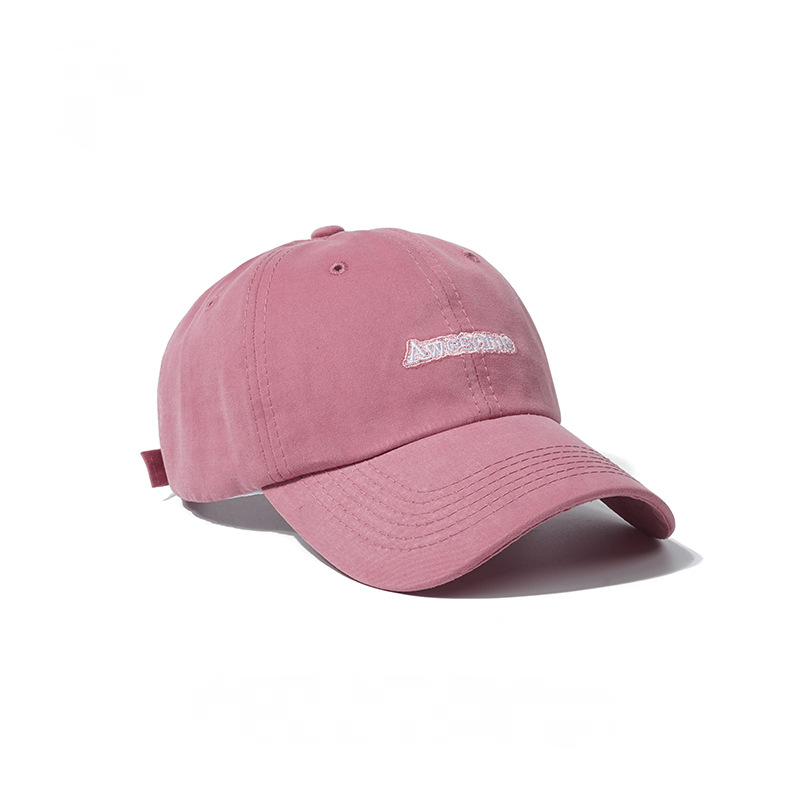 休閒時尚復古百搭英文刺繡棒球帽子-HaloBless