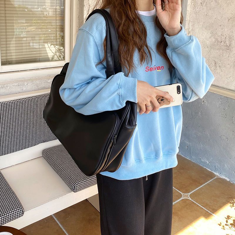 韓版時尚出差旅行大容量手提單肩托特包行李包袋