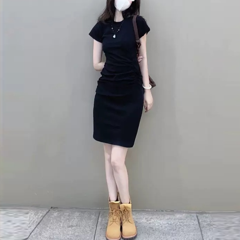 【單品/套裝】韓版顯瘦格紋襯衫洋装两件套裝-HaloBless