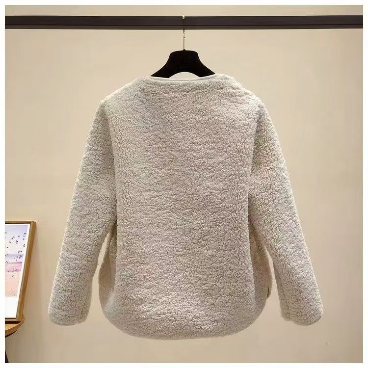 氣質簡約寬鬆洋氣長袖小香風開衫外套