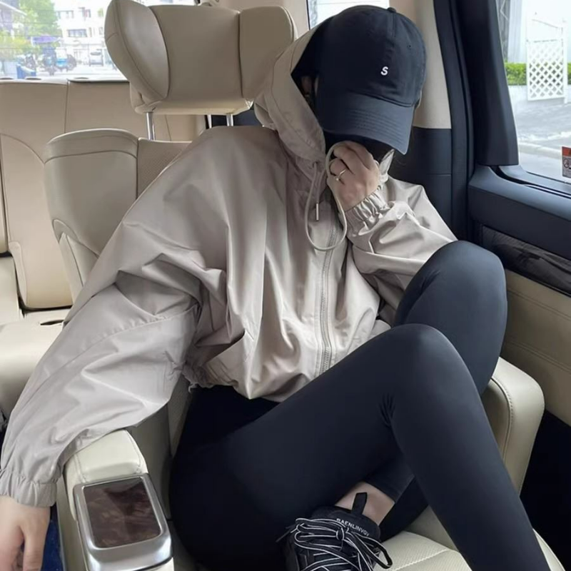 休閒工裝衝鋒衣風衣夾克連帽外套